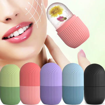 Mini Portable 2-IN-1 Silicone Ice Roller Mold Face Cleansing Tool